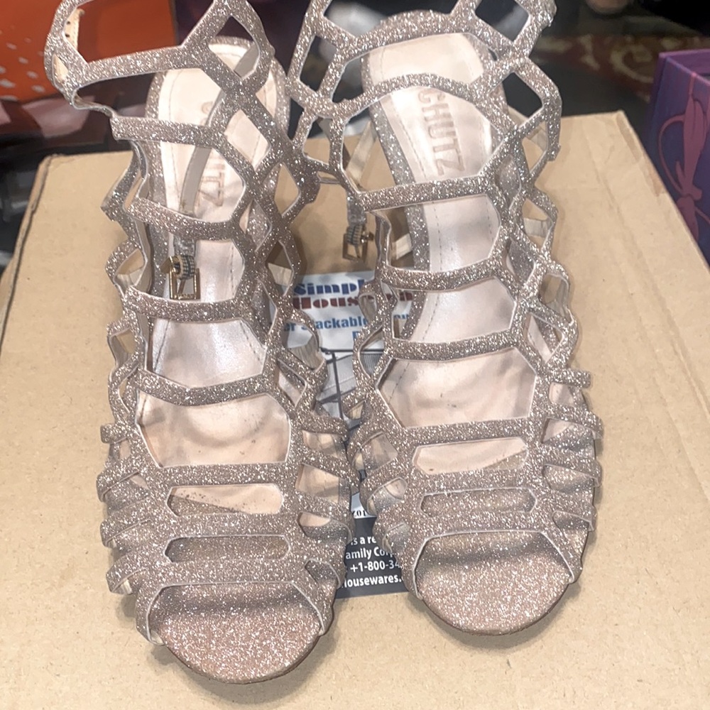 Schutz glitter high heel for women size 7.5